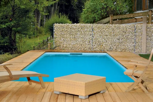 Swimmingpool-Bausatz APIA Betonwand-Schwimmbecken 1,20m tief
